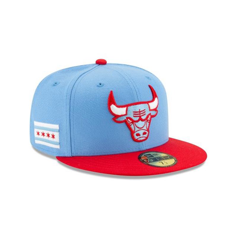 NBA Chicago Bulls 2019 Authentics City Series 59Fifty Fitted (ZXZ5329) - Blue New Era Caps